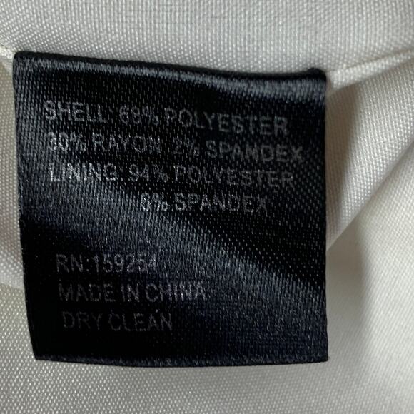 TOCCIN(NY) Size 4 Beige Black Polyester Blend Checkered Sleeveless Dress - Picture 6 of 6